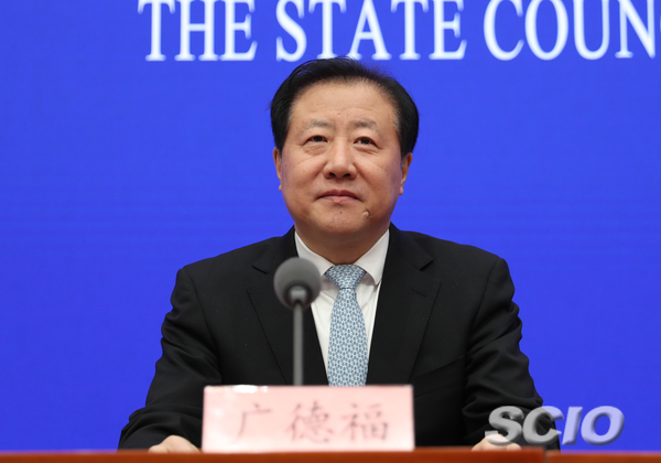 Guang Defu, spokesperson and director of the general office of the Ministry of Agriculture and Rural Affairs (photo by Liu Jian)